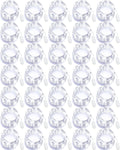 Riakrum 50 Pcs Christmas 10 ft White Battery Operated LED Fairy Light Decor
