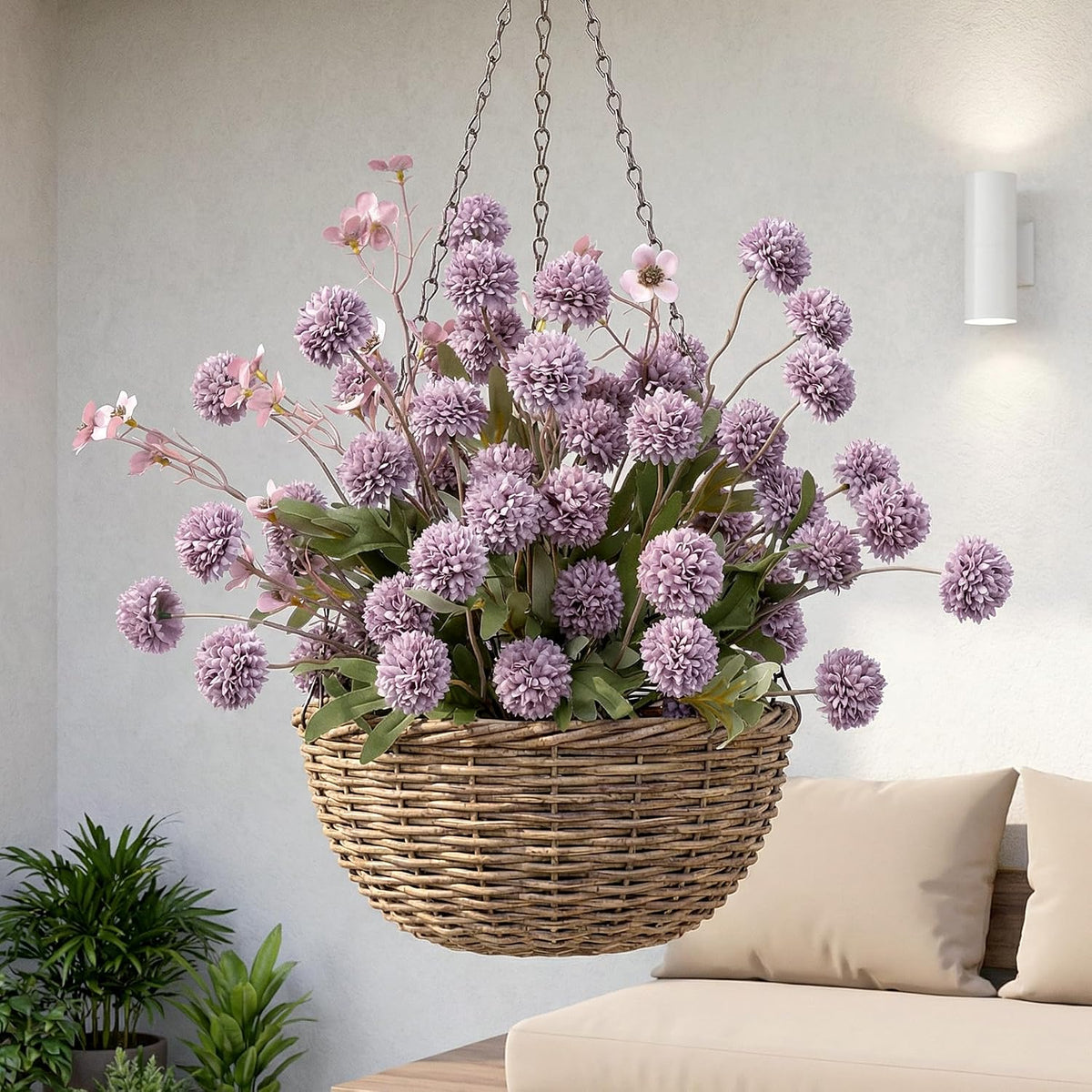 Mixed 10 Pcs Artificial Pompon Mum Set-8 Chrysanthemum & 2 Rose Red Daisy, Purple Silk Faux Flower for Vase Fall Floral Arrangements Wedding Centerpiece DIY Home Indoor Outdoor Decor (No Vase)