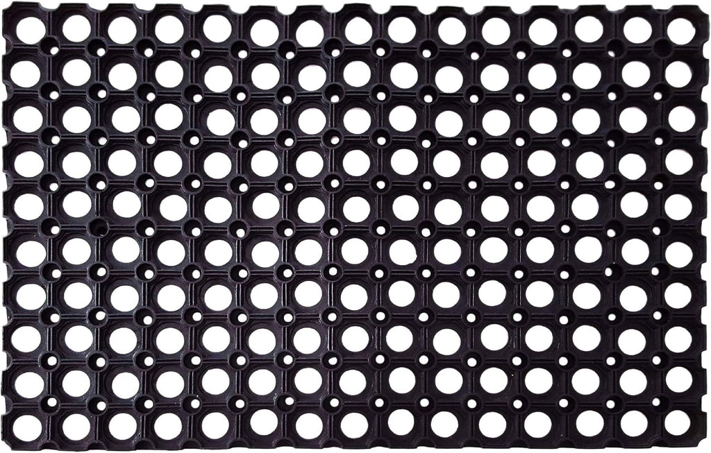 SafetyCare Interlocking Rubber Drainage Floor Mat - Anti-Fatigue - 24 x 16 inches - 1 Mat
