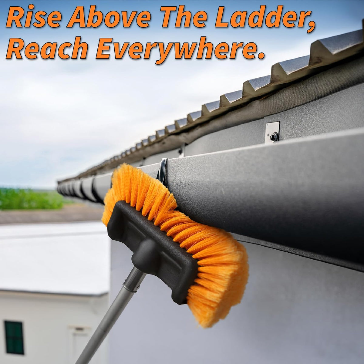 20 Foot High Ceiling Duster Kit and Scrub Brush with 4-12 ft Extension Pole