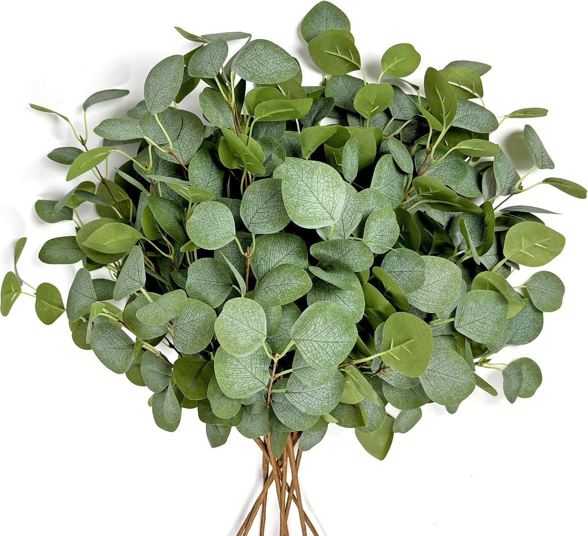 8Pcs Artificial Eucalyptus Stems, Faux Greenery Branches for Vase Decor-003