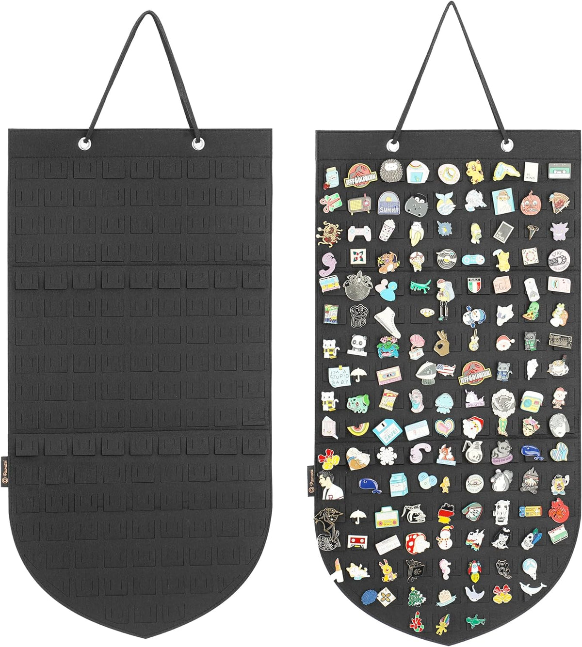 PACMAXI Hanging Brooch Pin Organizer, Display Pins Storage Case