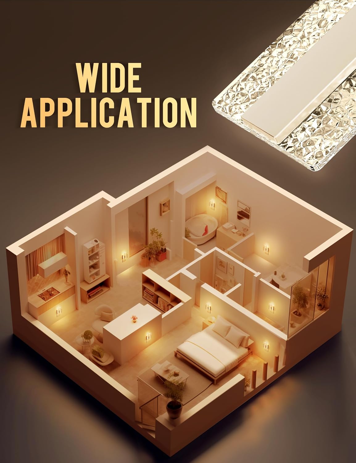 DORESshop LED Night Lights Plug Into Wall, [2 Pack] Mordern Night Light