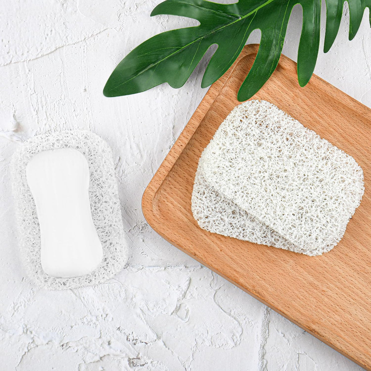 4PCS White Clear Soap Holder Pad,BPA-Free Soap Lifting Pad for Bar Soap,Easy to Clean Soap Savers Pads Suitable for Shower Kitchen Bathroom Bathroom Travel Hotel Cleaning Product