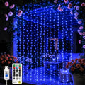 Curtain String Light, 200LED 6.6x6.6ft, Remote & 8 Modes, USB