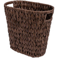 GRANNY SAYS Bedroom Trash Can, Wicker Waste Basket for Bathroom, Brown