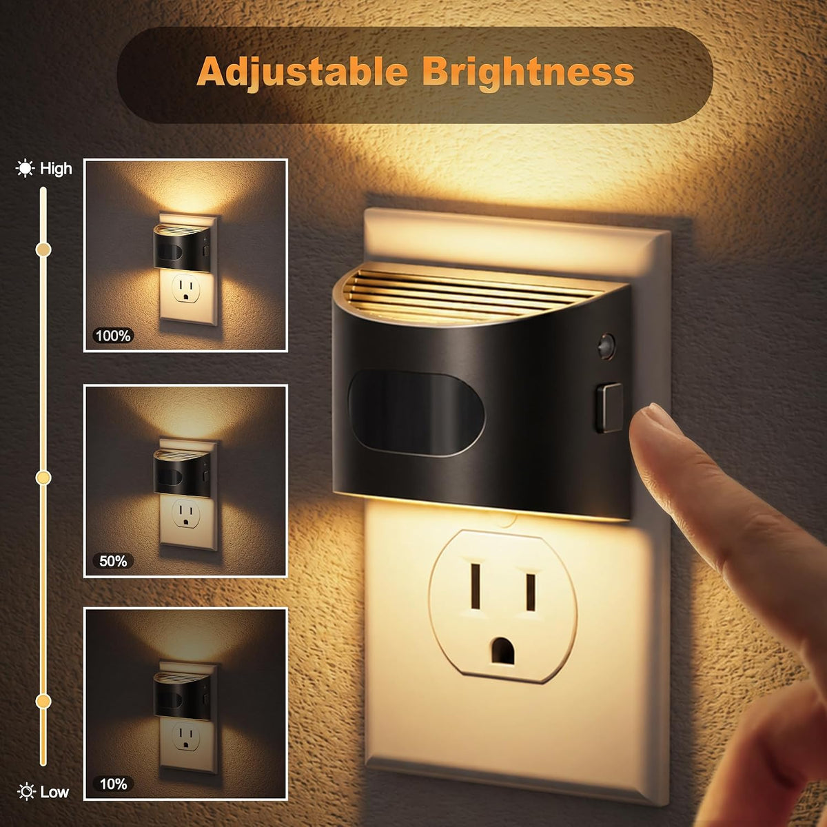 JandCase Motion Sensor Night Light, Night Lights Plug into Wall