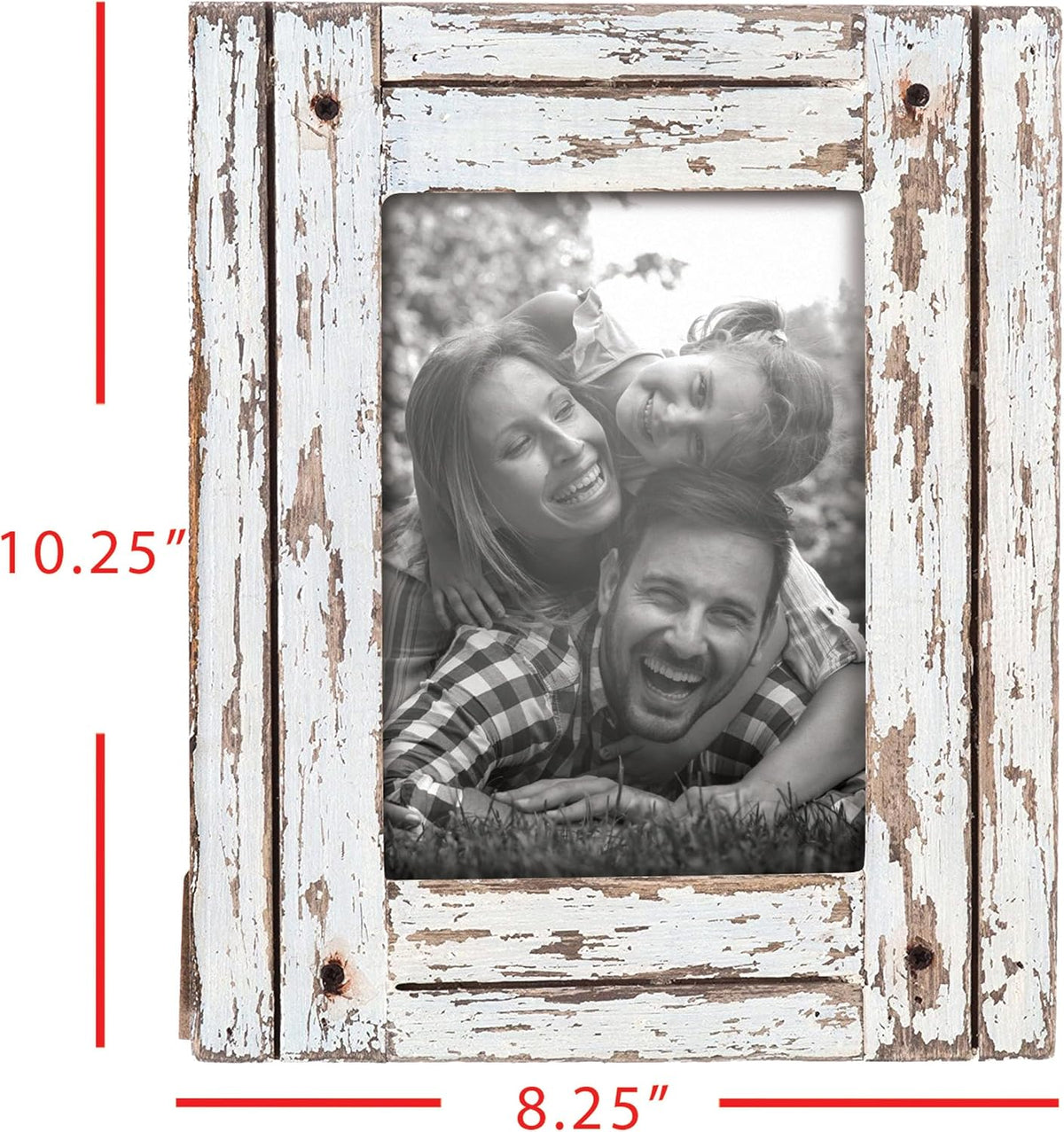 Foreside Home & Garden FFRD06209 5X7 Heartland Photo Frame White