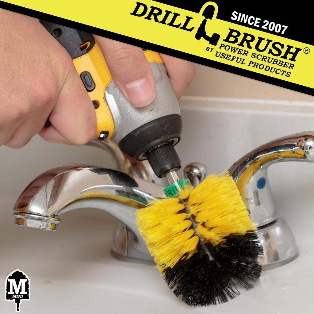 Bath Mat Cleaner - Bathroom Brush - Bathtub Scrub Brush - Sink Cleaner