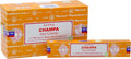 EARTH Satya Champa Incense Sticks 15 GMS (Pack of 12) (Green Certified) Indian Perfumed Hand Rolled Agarbatti Perfect for Worship,Relaxation, Medication.