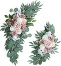 Artificial Dusty Rose Wedding Arch Flower Floral Swags Set of 2