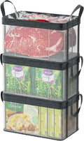iSPECLE Chest Freezer Organizer - Large Baskets for 5-7 Cu.Ft, 3 Pack