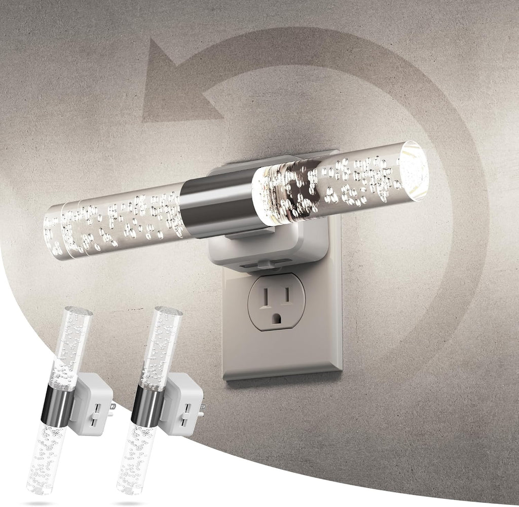 L LOHAS LED Bright Night Light, Night Lights Plug into Wall, 180° Rotating