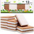 Natural Sponge Kitchen 12Pack,Eco Friendly Non-Scratch Scrub Sponge,Biodegradable Sisal Scrubber with Compostable Kitchen Sponges for Dishes Cleaning…