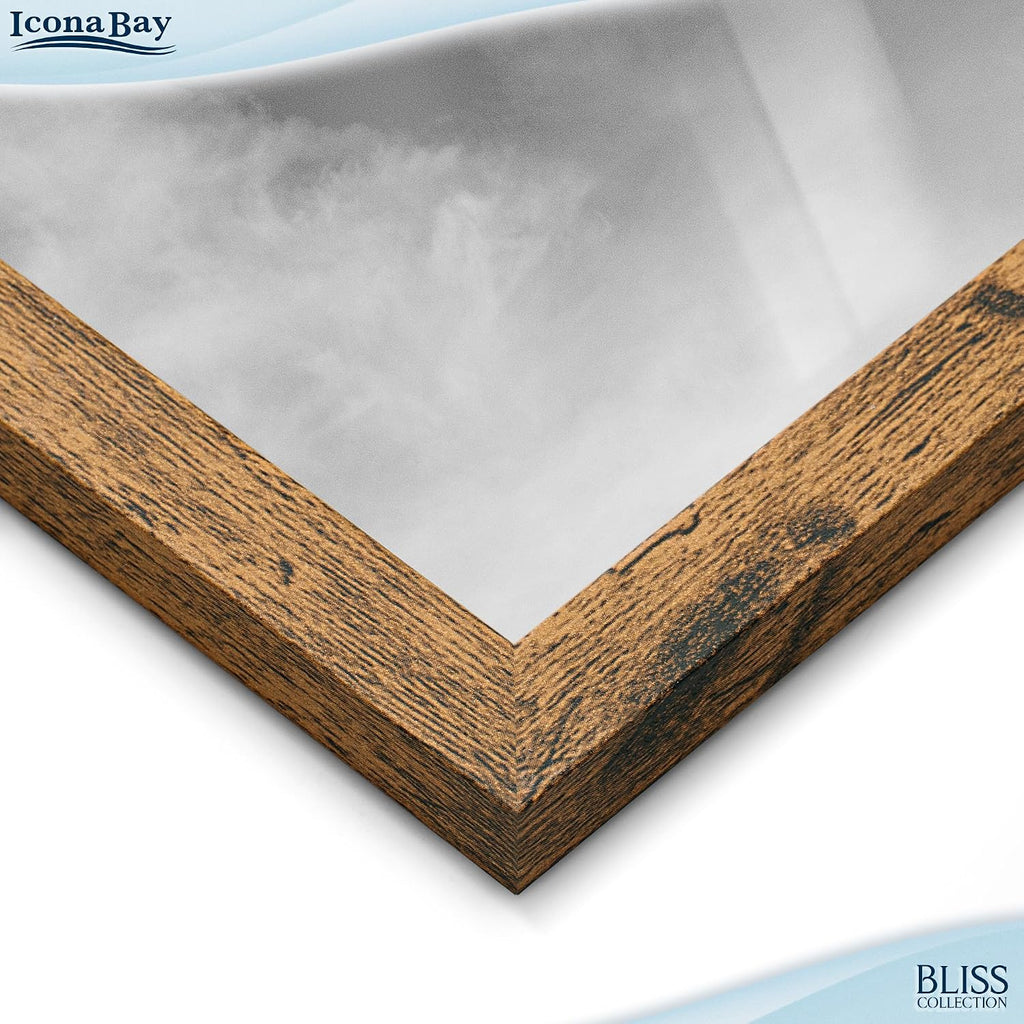 5x7 Hanging Picture Frames Collage with 8 Openings - Rustic Brown, 2 PK