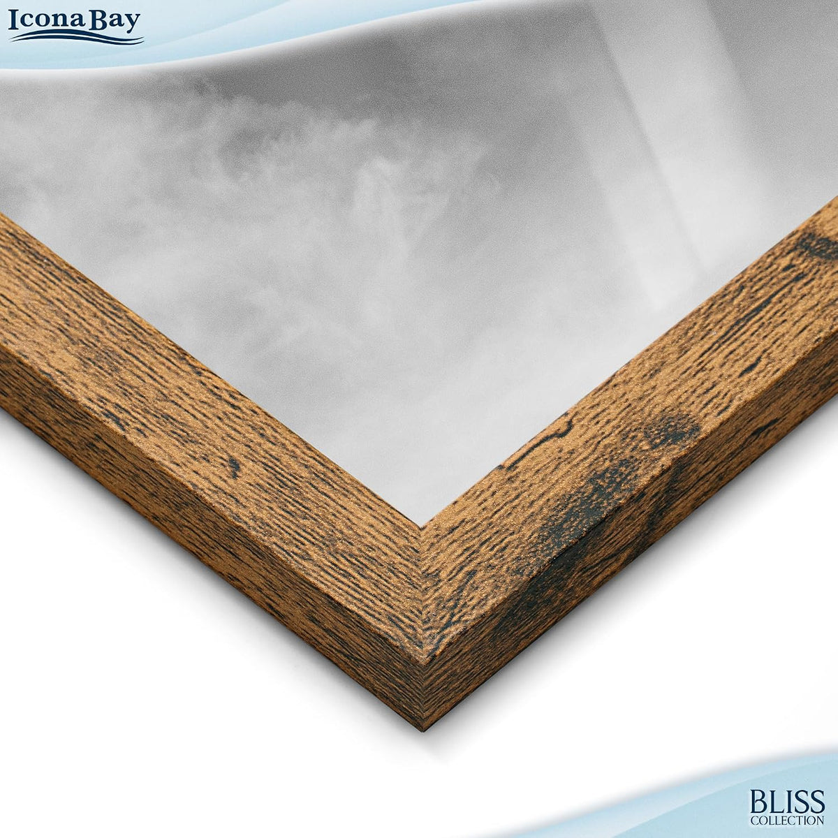 5x7 Hanging Picture Frames Collage with 8 Openings - Rustic Brown, 2 PK