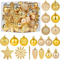 Brightown 100Pcs Christmas Tree Decorations Ornaments Set, Gold