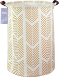 Wheat Laundry Hamper Large Canvas Fabric Storage Basket