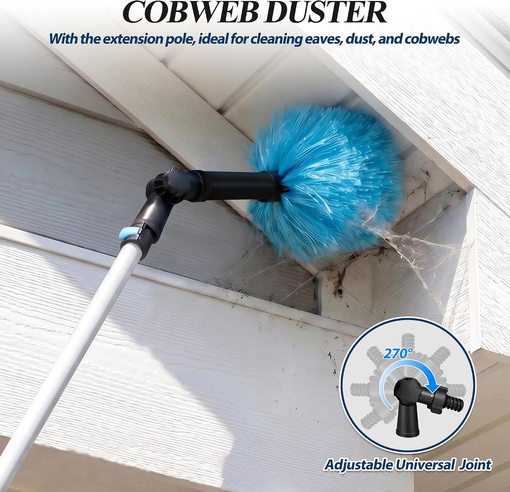 COVERONICS 20FT High Duster Cleaning Tools with 3-12FT Extension Poles