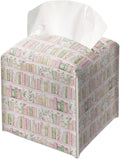 Booklover's Library Decorative Leather Tissue Box Cover - Tissue Box Holder Gifts for Women Family and Friends Funny Unique Home Decor Decorative for Kids Room Kitchen Bathroom Office - A10