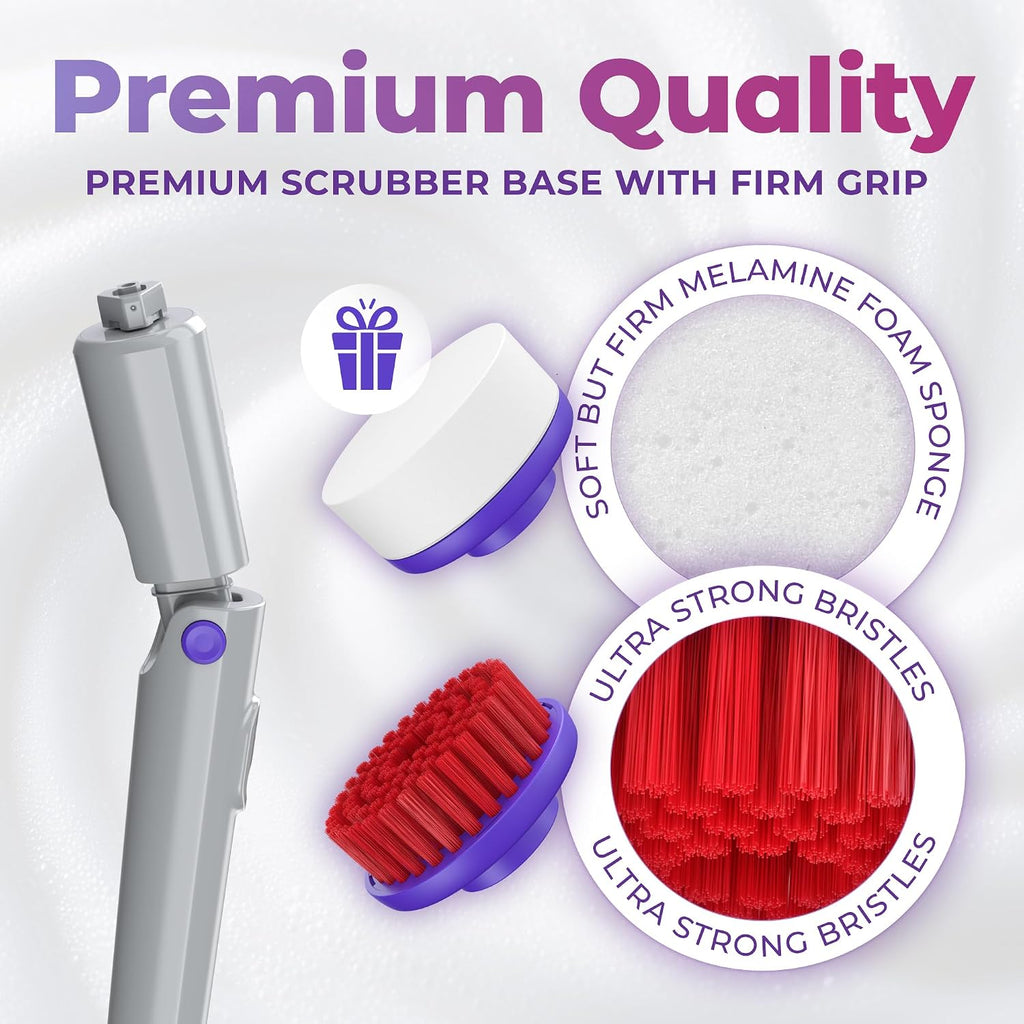 SYNOSHI PRO Electric Spin Scrubber Cordless Cleaning Bathroom Scrubber