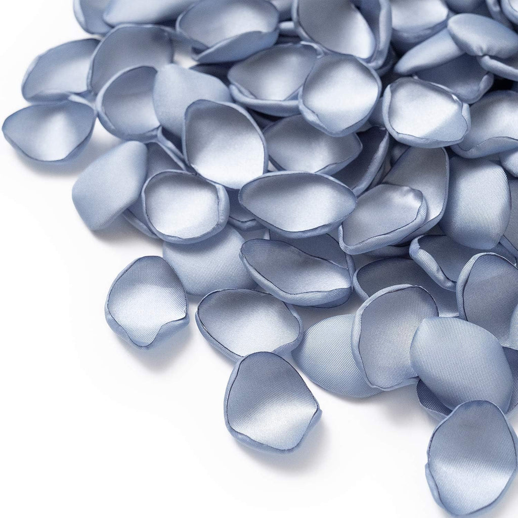 Ling's moment Silk Rose Petals, Dusty Blue Baby Blue, 200pcs