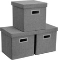 DECOMOMO Storage Basket with Lids, 3x Tougher Collapsible Storage Bins