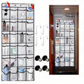 Magnetic Door Organizer for Cruise Ships, 24 Mesh Pockets, White