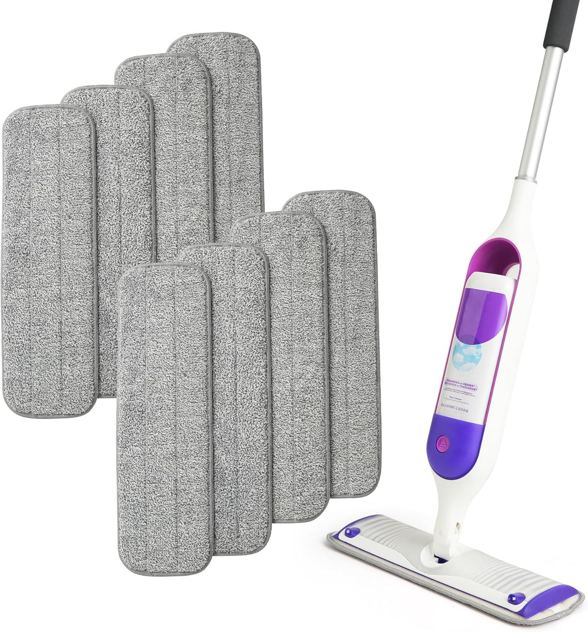 8 Pack Microfiber Spray Mop Replacement Pads for Swiffer PowerMop