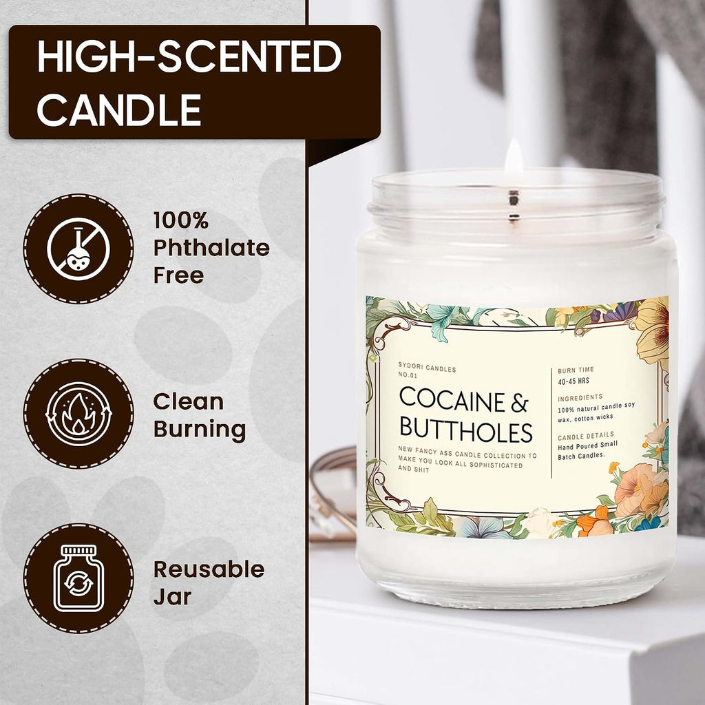 Funny Scented Candle, Sophisticated AF Lavender Candle, 7oz Soy Wax