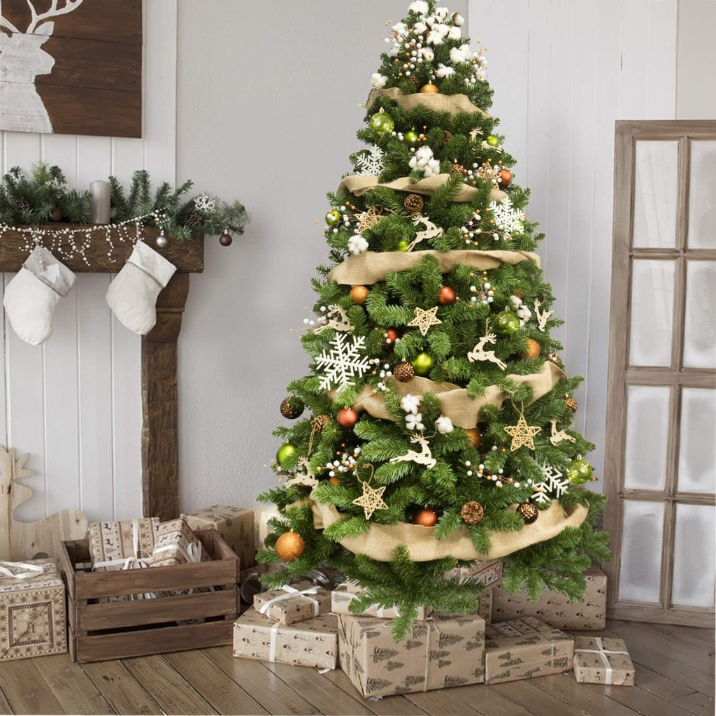 KI Store Light Green Christmas Balls 34pcs 2.36-Inch Christmas Tree Decoration Ornaments for Xmas Tree Holiday Wreath Garland Decor Ornaments Hooks Included