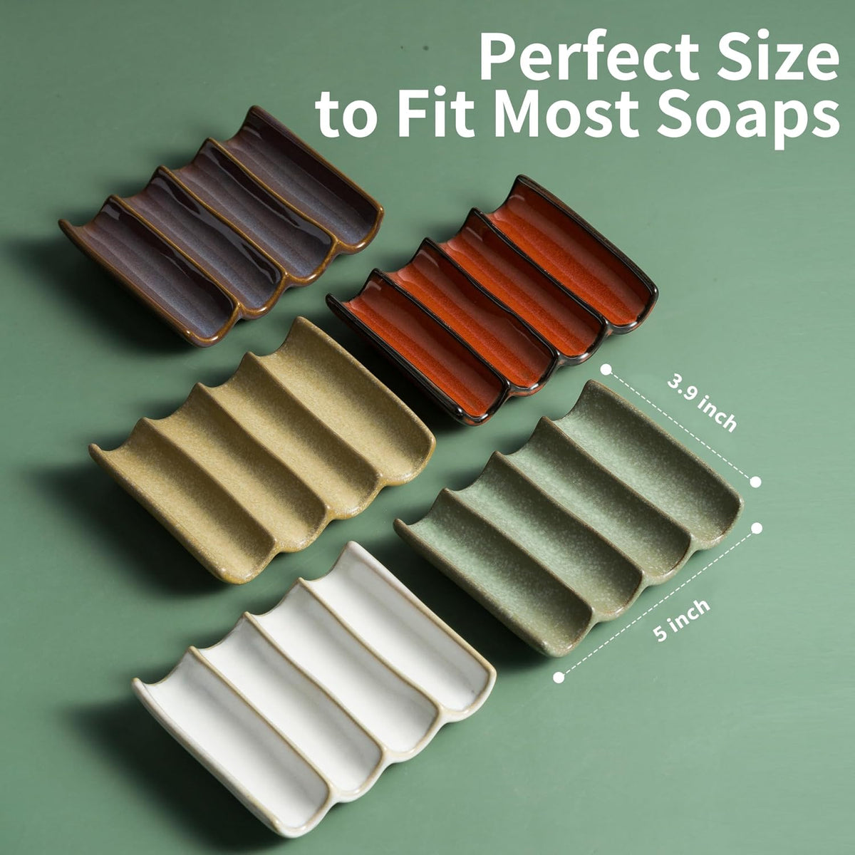Bathroom Soap Dish for Shower, Bar Soap Holder with Drainage