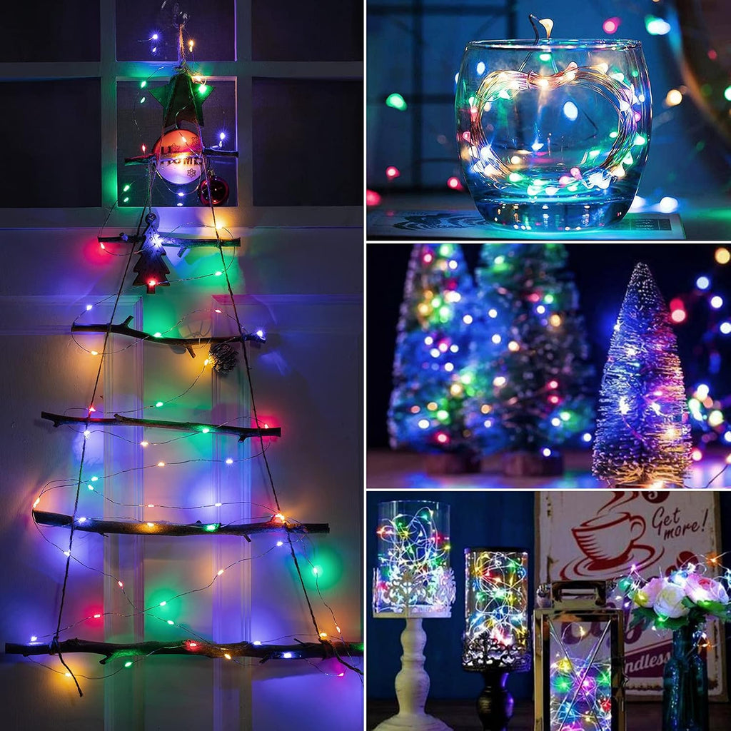 Fairy Lights Battery Operated, 5 Pack 7 FT 20 LED String Lights,Multicolor