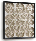 FOLKOR 24" Framed Black and White Abstract Wall Art Decor for Living Room