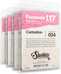 Shortie's Candle Company Pure Carnation Premium Wax Melts 4 Pack - 12 Oz., Strong & Long Lasting, Non-Toxic - Made with Essential & Natural Oils - Formula 117
