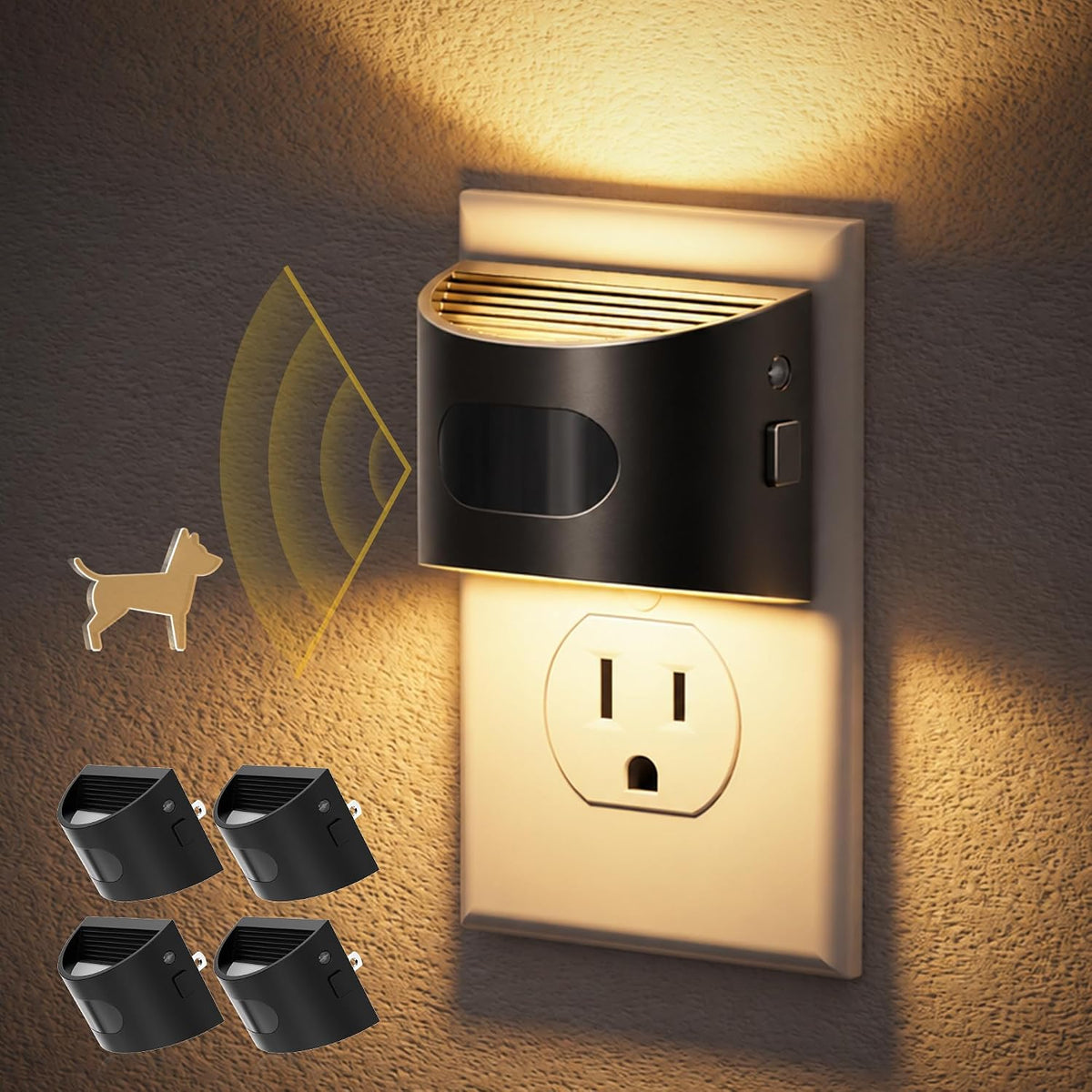 JandCase Motion Sensor Night Light, Night Lights Plug into Wall