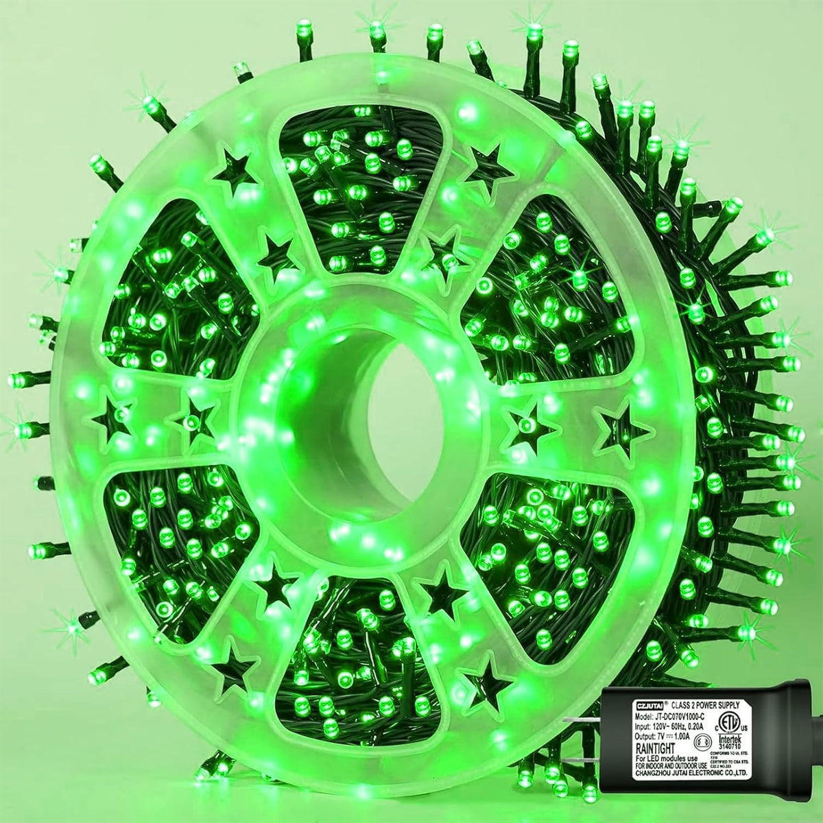 YEGUO 328ft 1000 LED Green Halloween String Lights