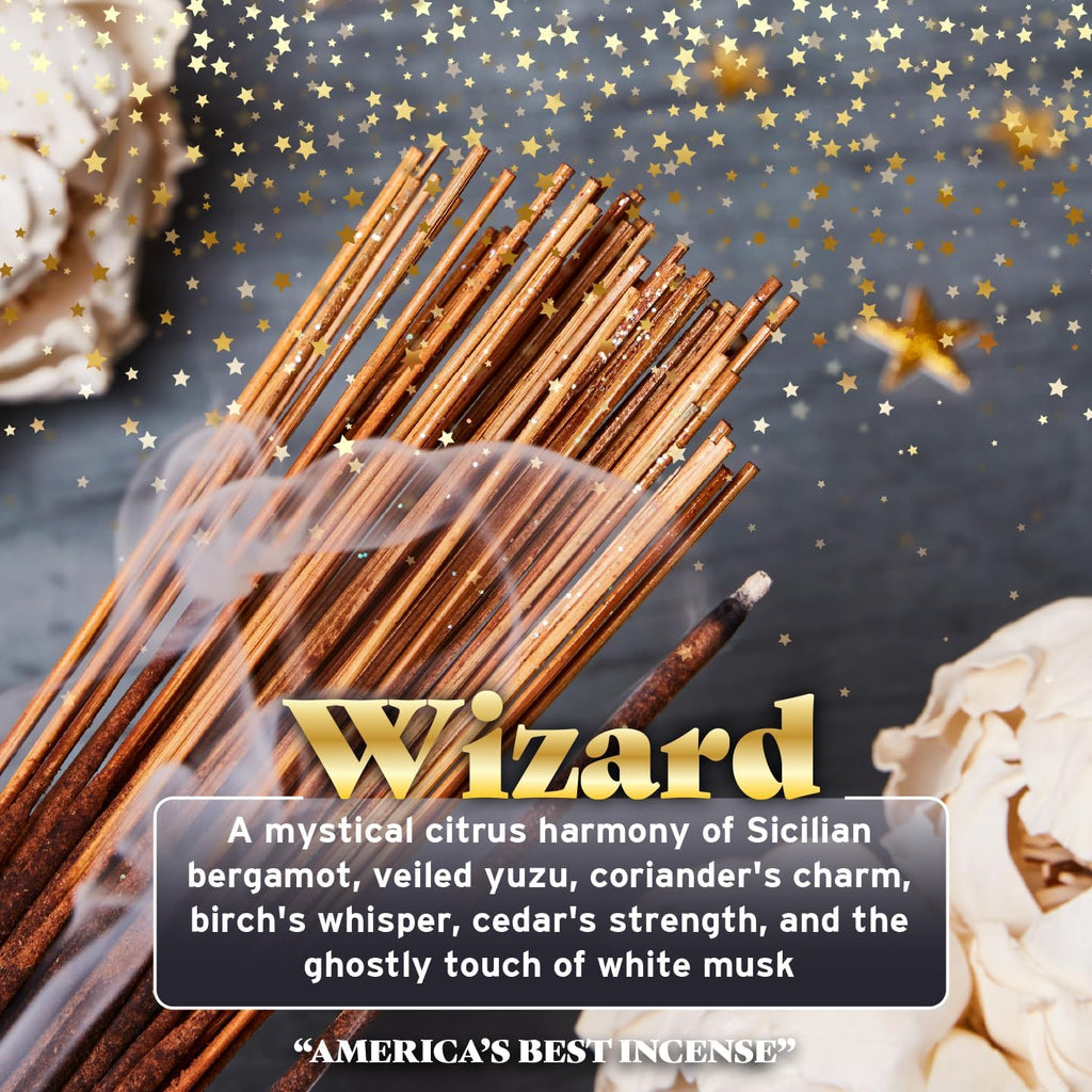 Wild Berry Wizard 11-Inch Incense Sticks, Hand Dipped, 100 Count