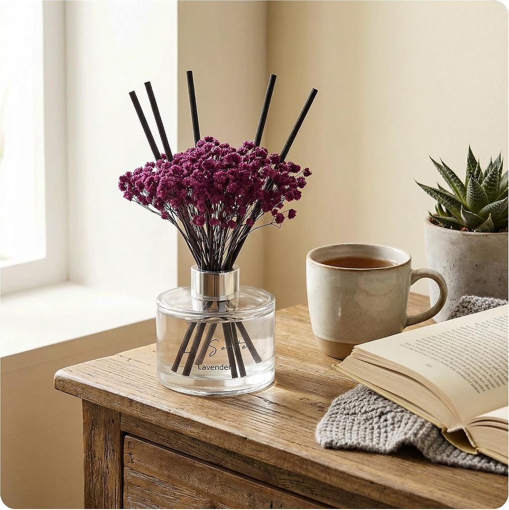 Reed Diffuser Set, Lavender, 6.7fl oz / 200 ml, for Home