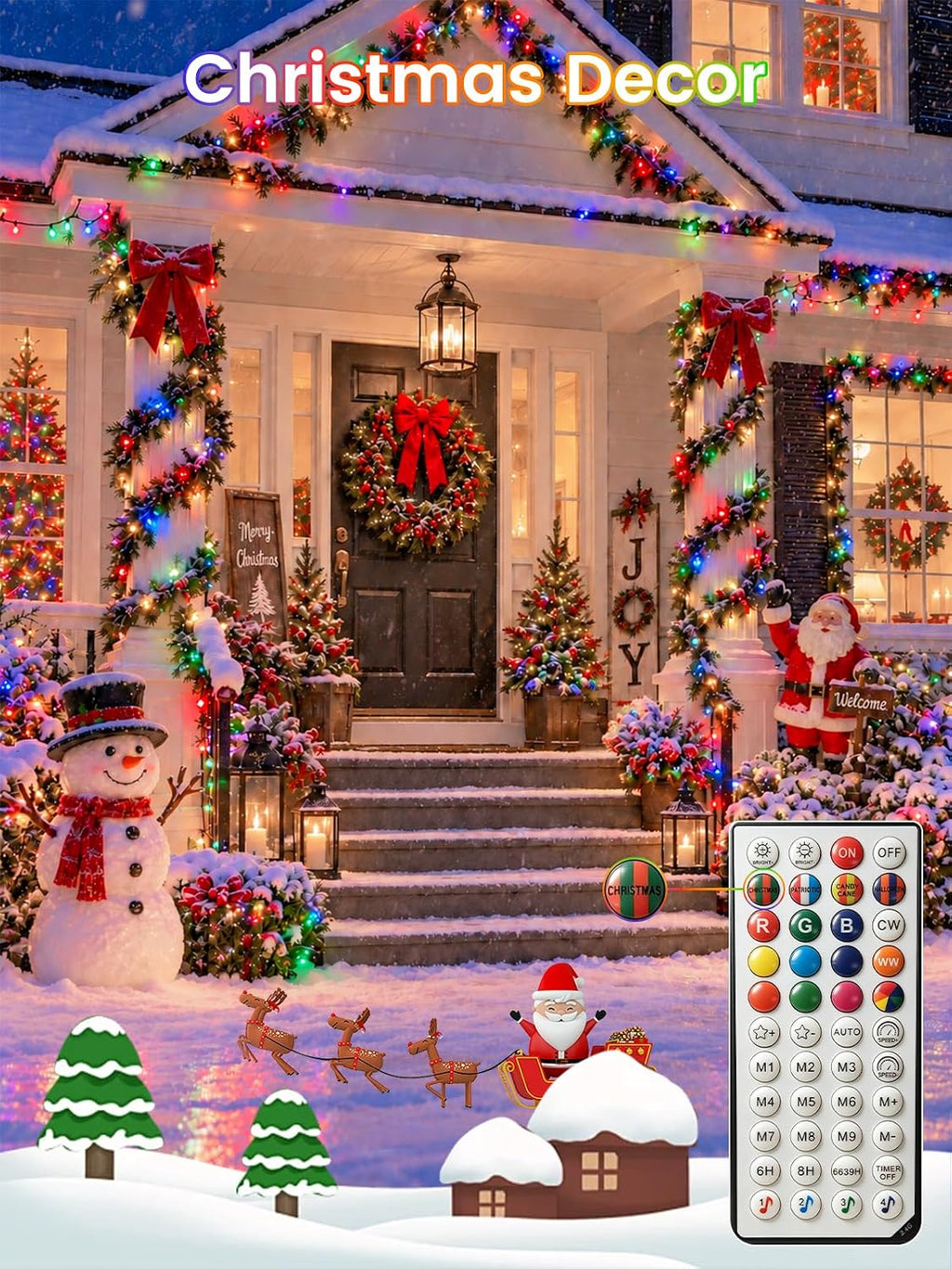 100 LED Smart Color Changing Halloween Fairy Lights App Control with Remote