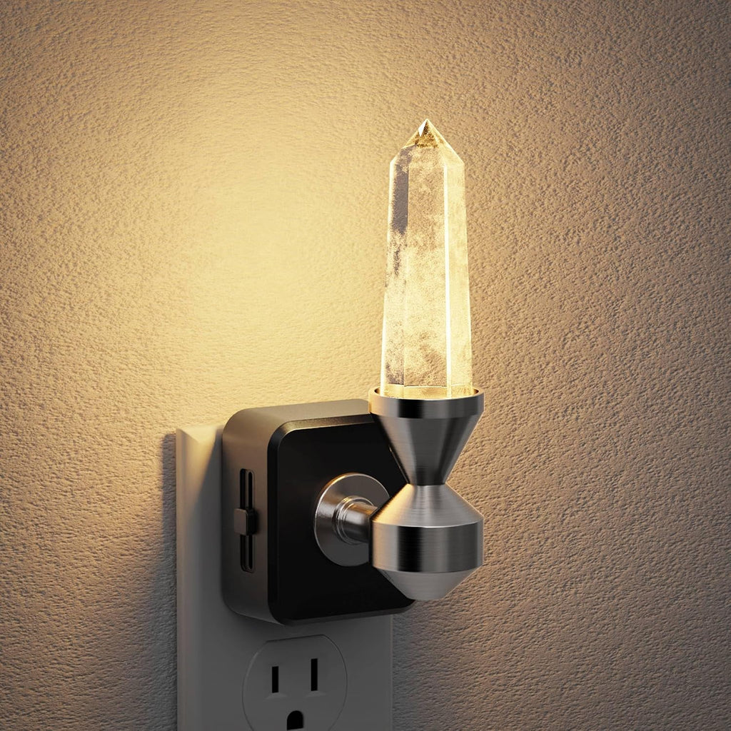 JandCase Healing Crystals LED Night Light Plug into Wall