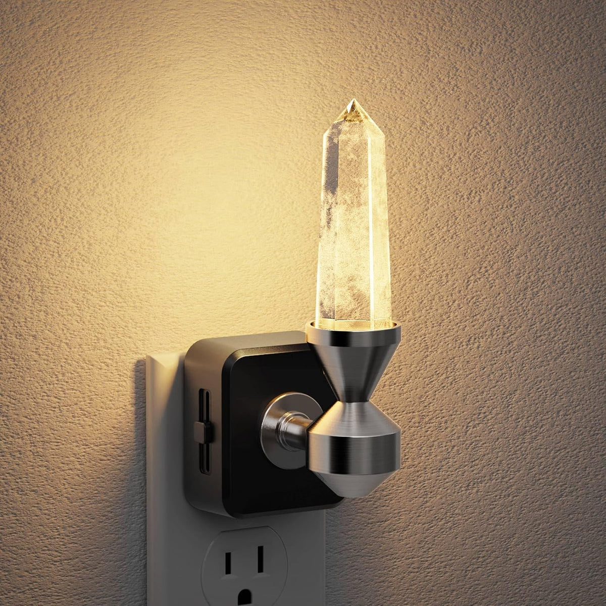 JandCase Healing Crystals LED Night Light Plug into Wall