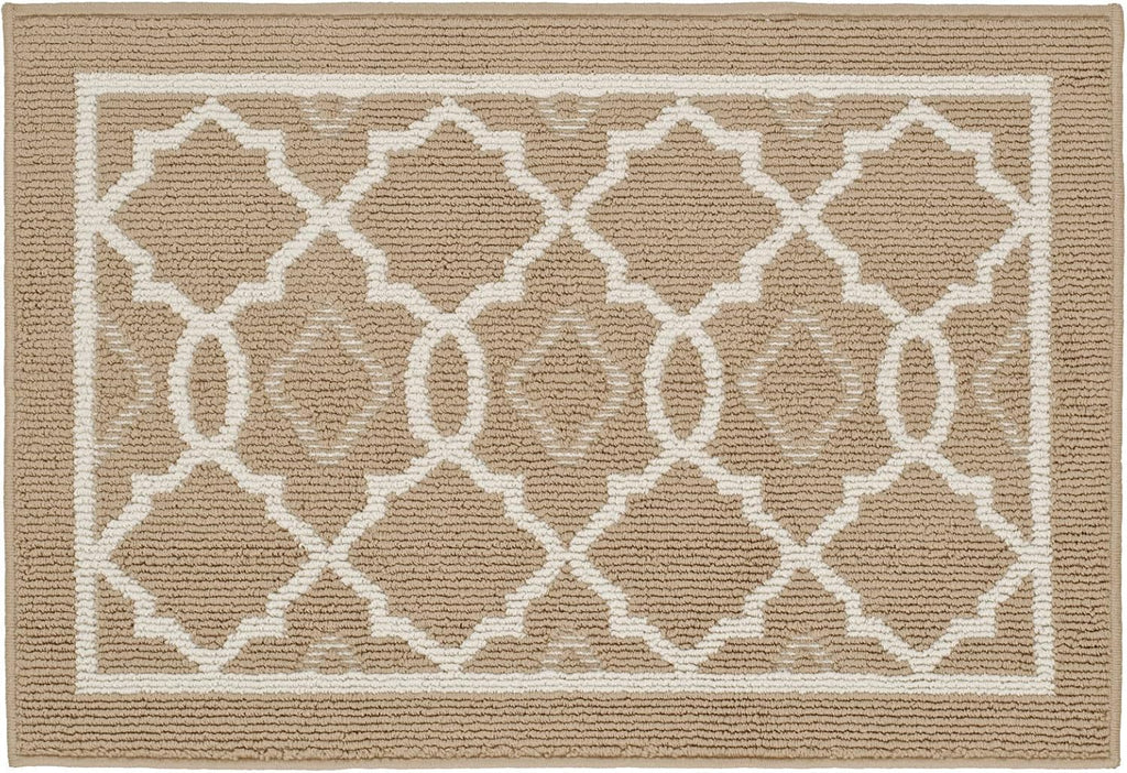 CHICHIC Indoors Doormat 32 x 48 Inch Welcome Mat Front Back Indoors Door Mats for Home Entrance Entry Way Entry Rugs Floor Mat Machines Washable Rugs Inside Non Slip Outdoors Rugs, Khaki