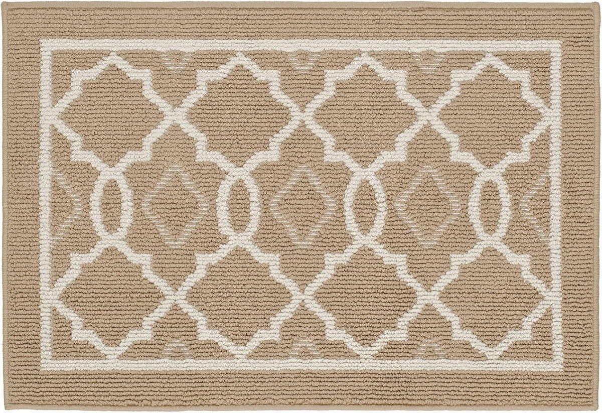 CHICHIC Indoors Doormat 32 x 48 Inch Welcome Mat Front Back Indoors Door Mats for Home Entrance Entry Way Entry Rugs Floor Mat Machines Washable Rugs Inside Non Slip Outdoors Rugs, Khaki