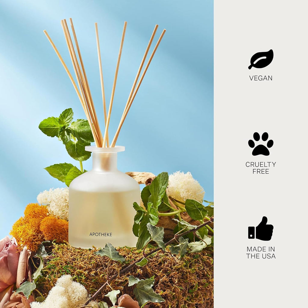 Apotheke Reed Diffuser Liquid Refill, Essential Oil - Wild Mint & Ivy