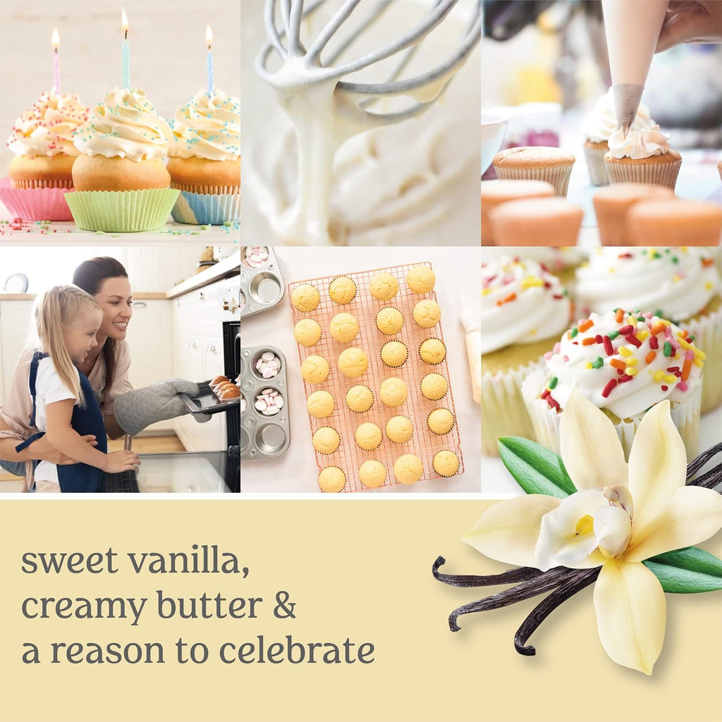 Yankee Candle Vanilla Cupcake Scented Classic Large 22oz 2-Wick Candle Over 75 Hours Burn Time Ideal for Gifting