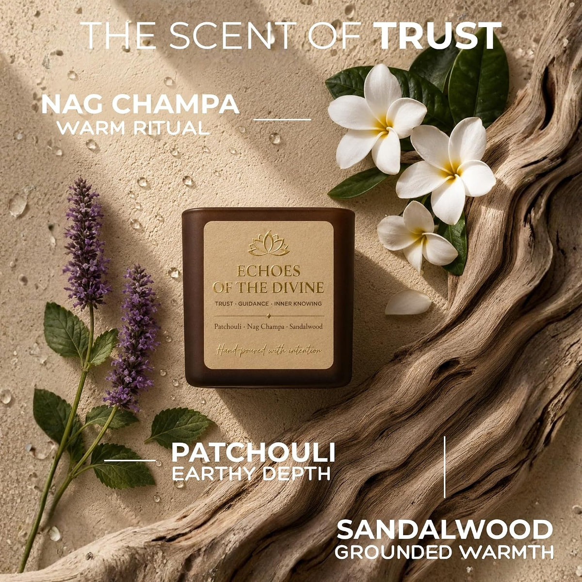 Anima® Echoes of the Divine Crystal Candle for Trust, Guidance & Connection