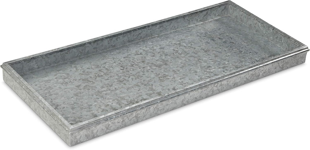 Good Directions Medium Boot Tray, 30-Inch Galvanized Gray Shoe Tray