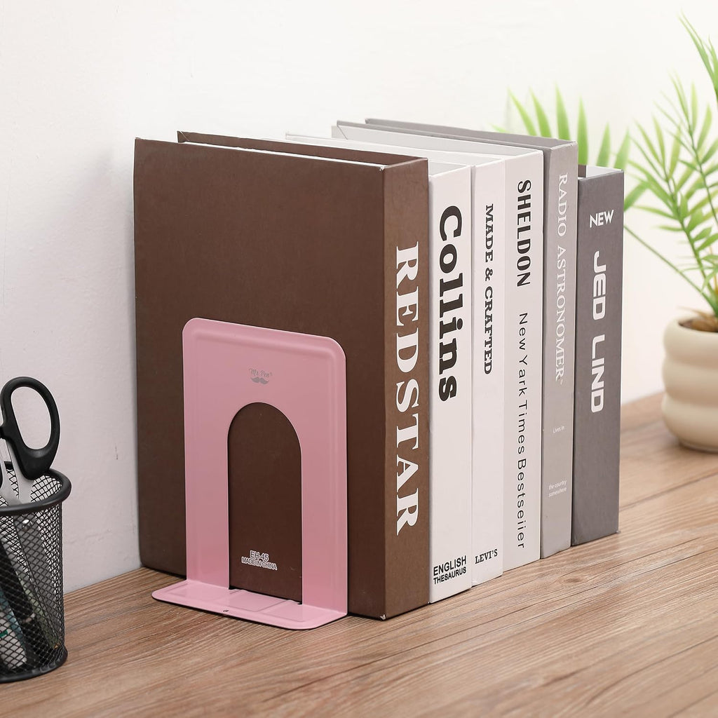 Mr. Pen- Book Ends, 4 Pack, Light Pink