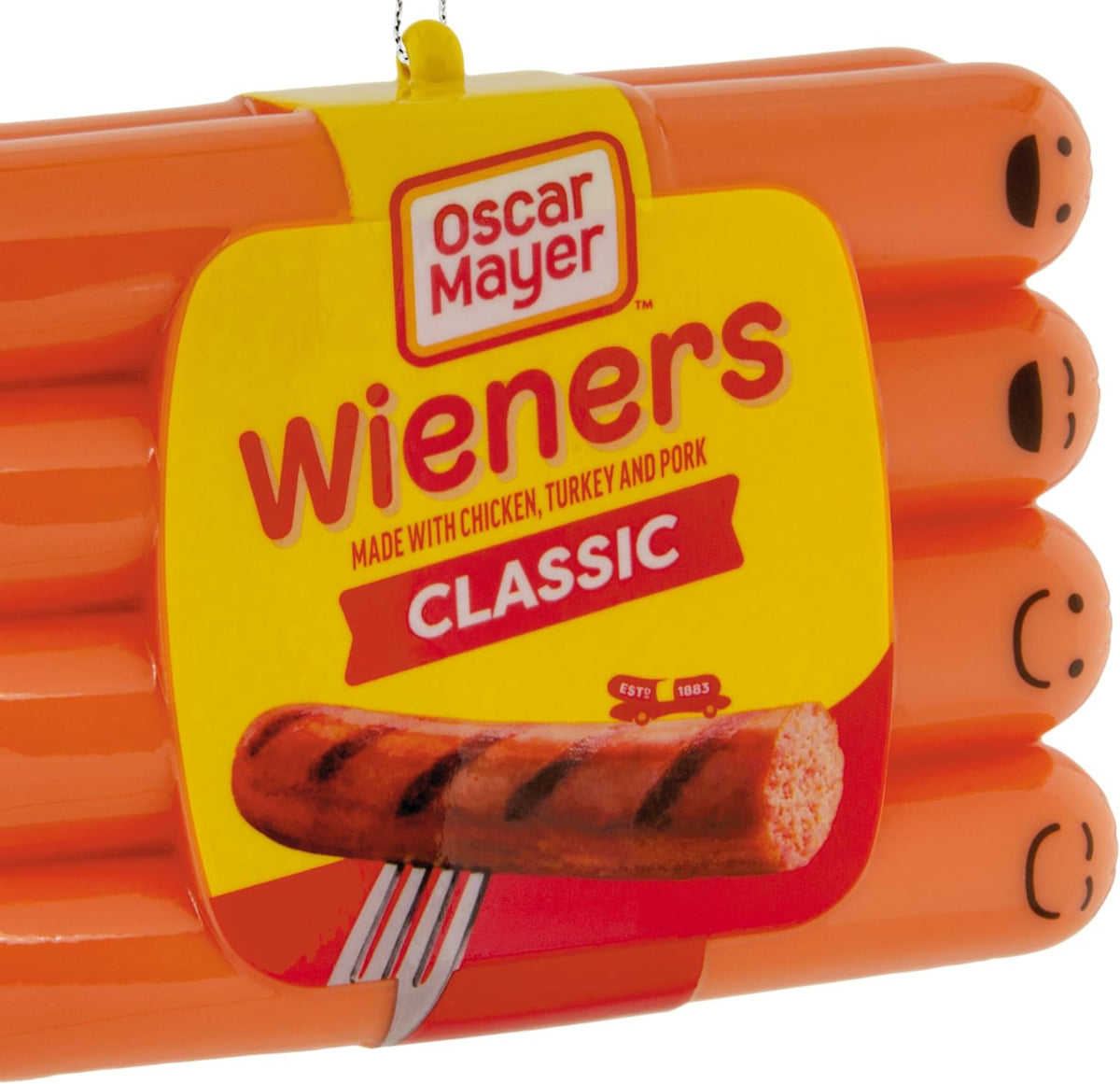 Hallmark Oscar Mayer Christmas Ornaments (Classic Wieners) Set of 2